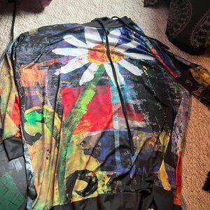 Colorful Floral Print Top